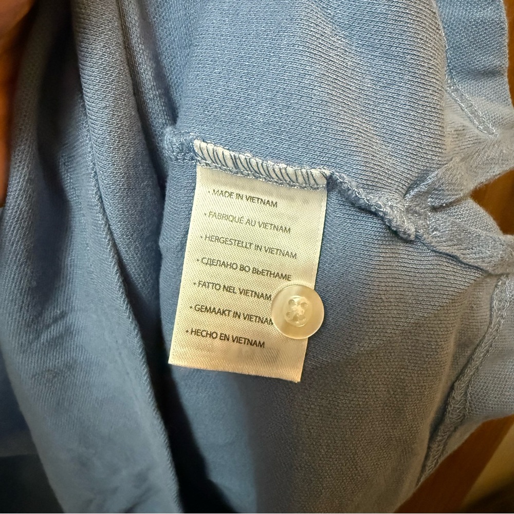 Men’s Harbor Bay Classic Blue Long Sleeve Polo 4XLT - Picture 3 of 4